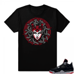 Jordan 4 Bred | Medusa 4s | Black Shirt