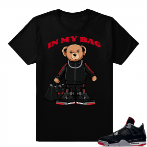 Jordan 4 Bred | In My Bag | Black Shirt