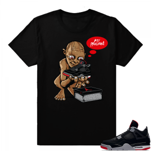 Jordan 4 Bred | My Precious | Black Shirt