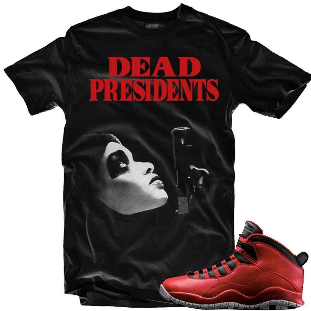 Bulls over Broadway 10s matching sneaker tees shirts |Dead Presidents Tee BLACK | Streetwear Online