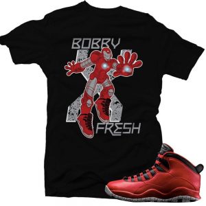 Bulls over Broadway 10s matching sneaker tees shirts |Stark X Sneaker Tee Black | Streetwear Online