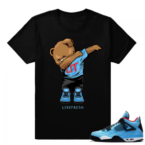 Cactus Jack 4 shirt  Dabbin Polo Bear  Black tee