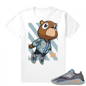 Carbon Blue Yeezy 700 | Bear Boost 700 | White shirt