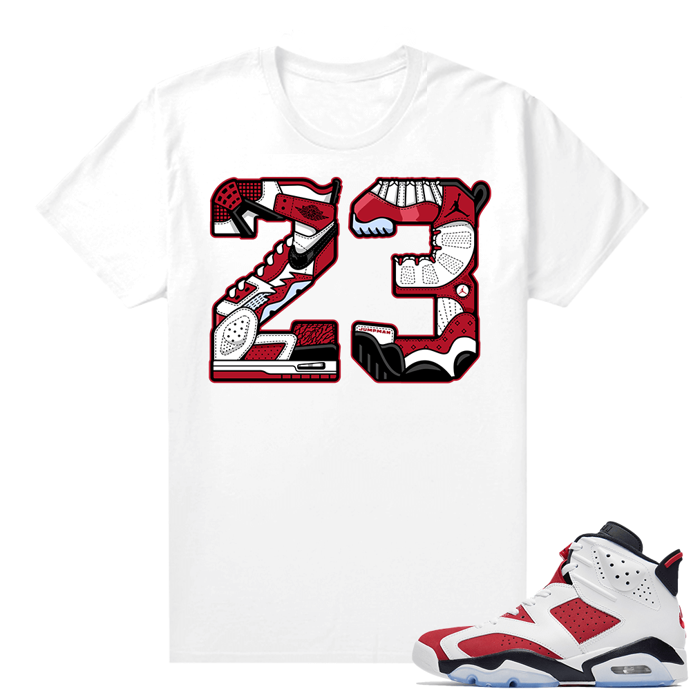 Carmine 6 T Shirt Match White 23 Mashup