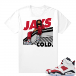 Carmine 6 T Shirt Match White Jays Cold