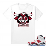 Carmine 6 T Shirt Match White  Bull