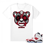 Carmine 6 T Shirt Match White  Leopard