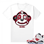 Carmine 6 T Shirt Match White  Monkey