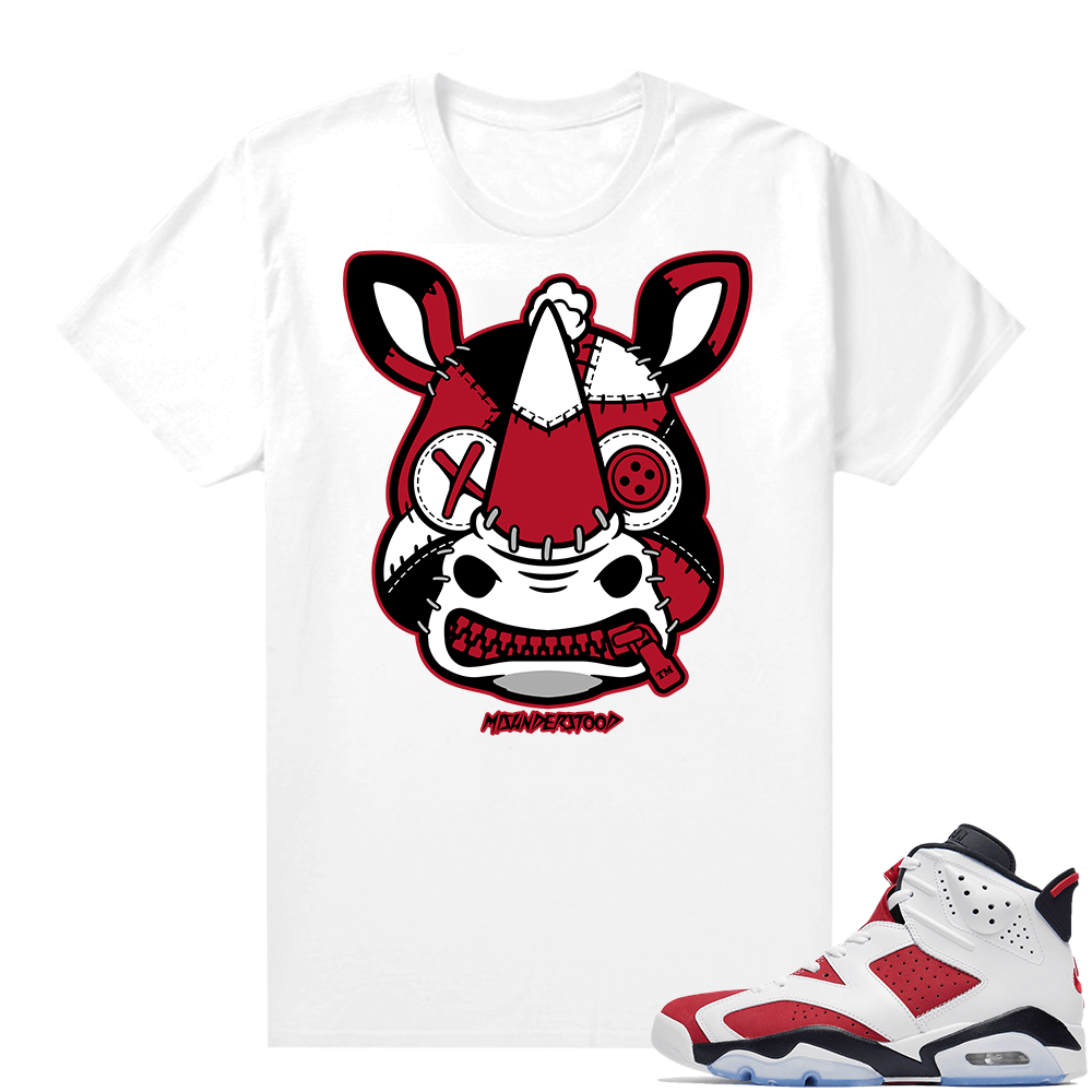 Carmine 6 T Shirt Match White  Rhino