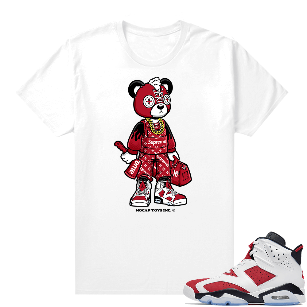 Carmine 6 T Shirt Match White No Cap Toys Hype Bear