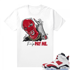 Carmine 6 T Shirt Match White Pay Me