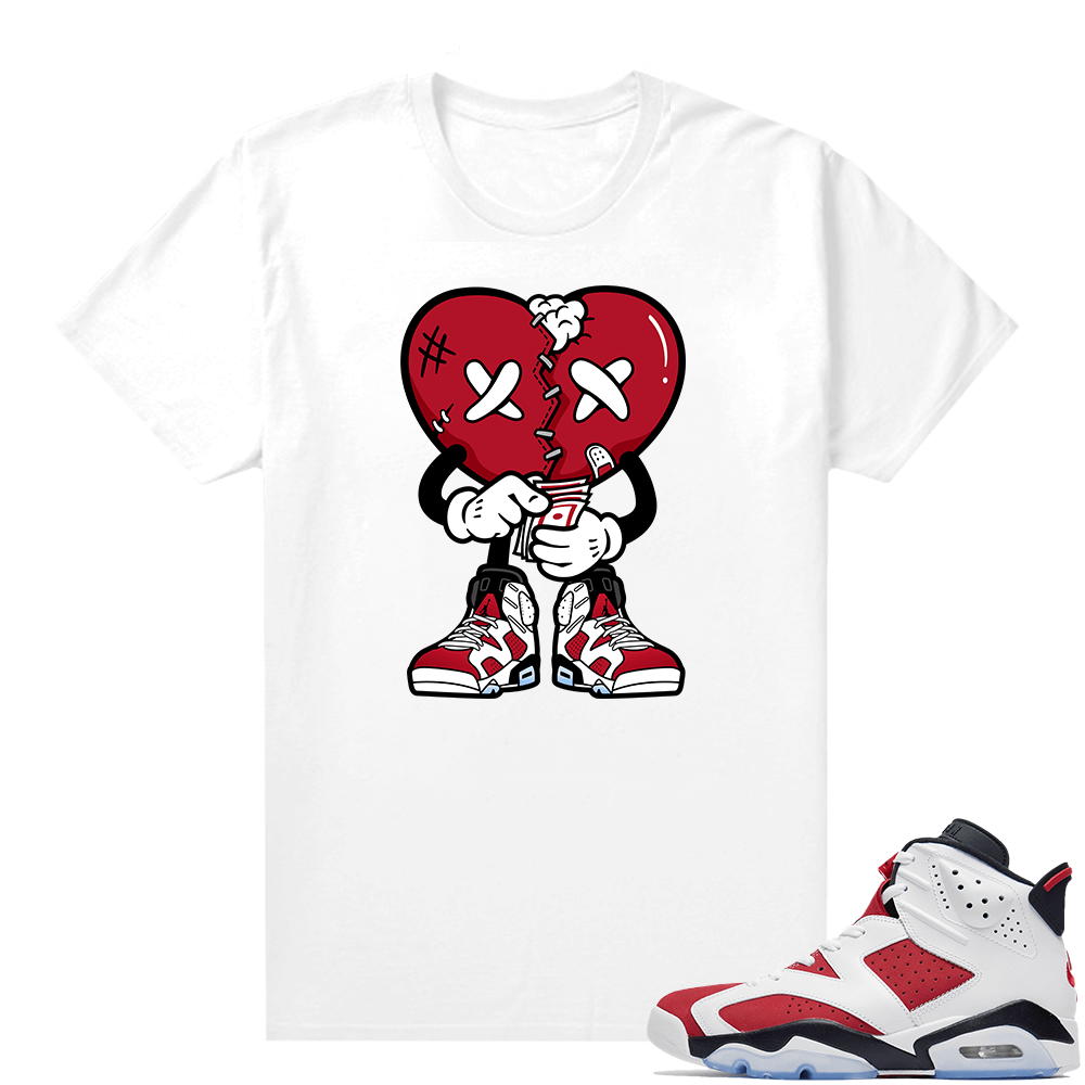 Carmine 6 shirts - White Broken Heart