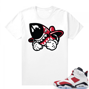 Carmine 6 shirts - White Bruiser Logo