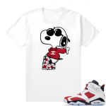 Carmine 6 shirts - White Fly Snoopy