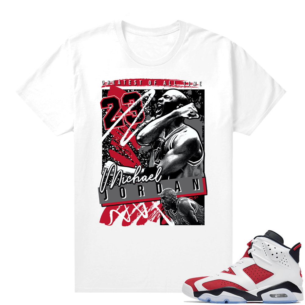 Carmine 6 shirts - White MJ 90s