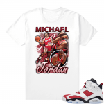 Carmine 6 shirts - White Retro MJ