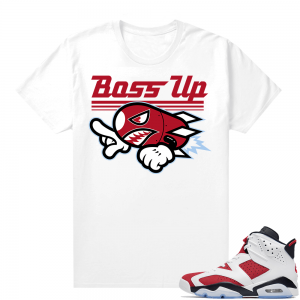 Carmine 6 shirts - White SZY Boss Up Rocket