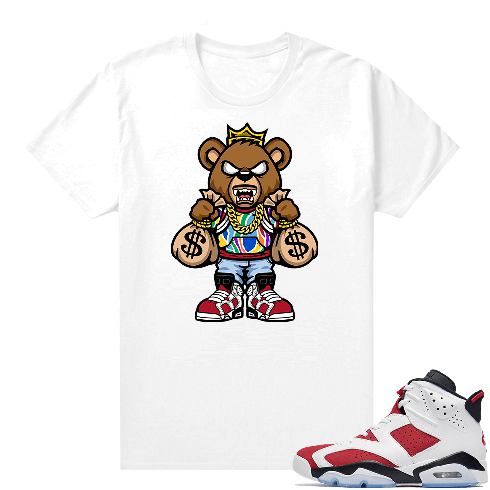 Carmine 6 shirts - White SZY Notorious Bear