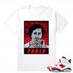 Carmine 6s | Matching I feel Like Pablo | White T shirt