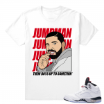 Cement Jordan 5- Matching T shirt - Them Boys - White