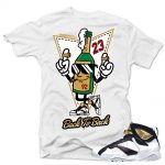 Jordan 7 Champagne shirts to match 'Back 2 Back' White Sneaker Tees shirt