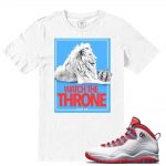 Match Chicago Flag 10 Jordan Retros | Watch The Throne | White T shirt