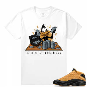 Match Air Jordan 13 Chutney | Strictly Business | White T shirt