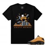 Match Air Jordan 13 Chutney | Strictly Business | Black T shirt