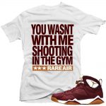 Jordan 7 Cigar shirts to match 'Shooting' White Sneaker Tees shirt