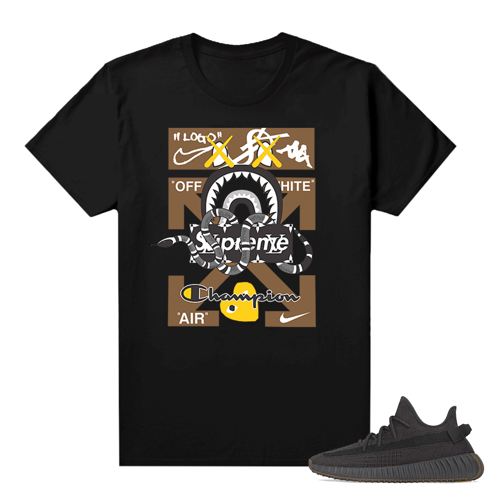 Cinder Yeezy 350 shirts - Black - Designer Mashup