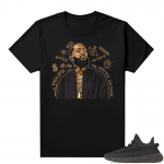 Cinder Yeezys 350 V2 T-shirt match - Black - Nipsey Tribute