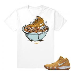 Cinnamon Toast Crunch Kyrie Shirt  Cinnamon Toast Crunch Bowl  White Tee