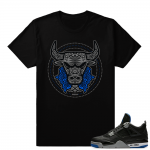 Match Air Jordan 4 Motorsport Away | Bully Muertos | Black T shirt