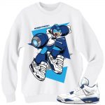 Columbia 4s Matching Sneaker Tees Shirts|Mega Fresh Sneaker Tees Shirt in WHITE CREWNECK