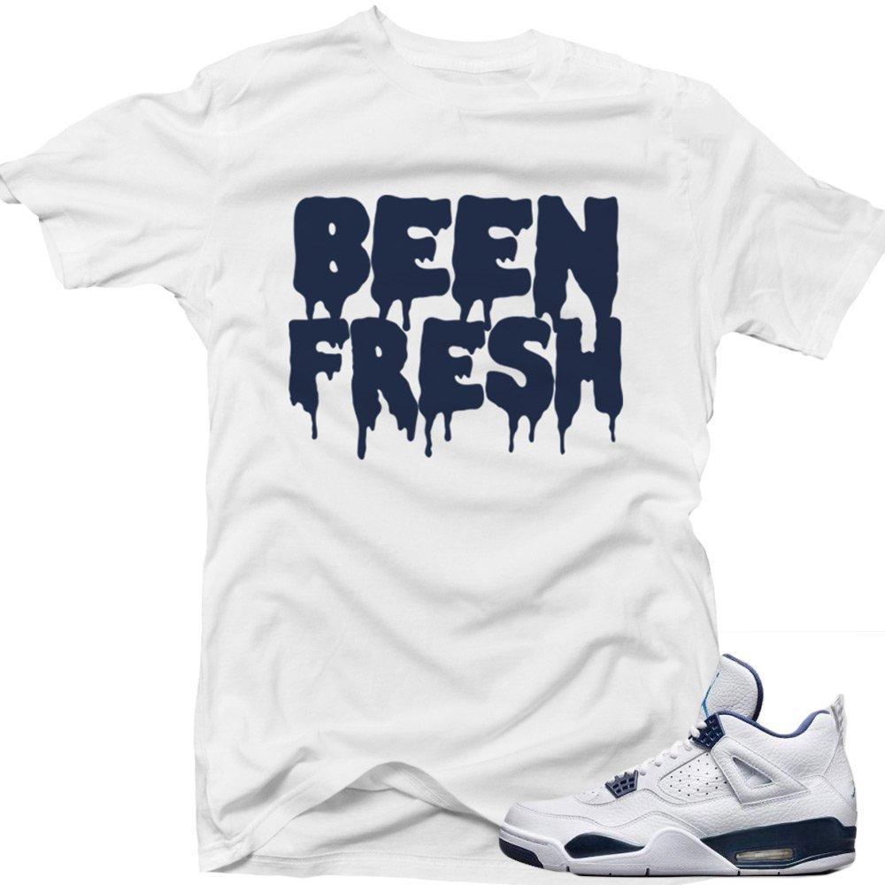 Columbia 4s Matching Sneaker Tees Shirts|Been Fresh Sneaker Tees Shirt White