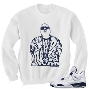 Columbia 4s Matching Sneaker Tees Shirts|Biggie Smalls All a Dream Sneaker Tees Shirt in WHITE CREWNECK