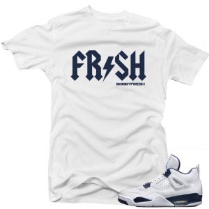 Columbia 4s Matching Sneaker Tees Shirts|'Fresh' Sneaker Tees Shirt White