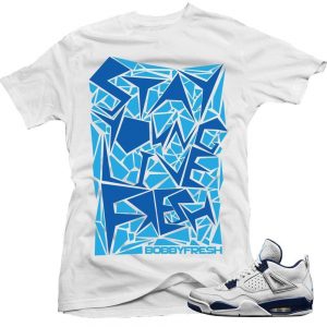 Columbia 4s Matching Sneaker Tees Shirts|Live Fresh Sneaker Tees Shirt White