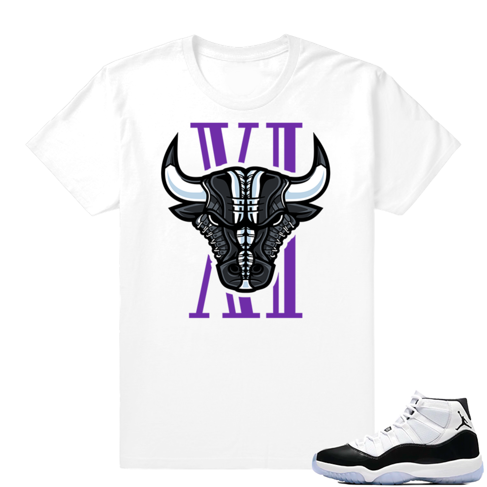 Concord 11 Jordan | Concord 11 Bull | White shirt