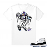 Concord 11 Jordan | Can Fly | White shirt