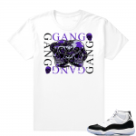 Concord 11 Jordan | Gang Gang | White shirt