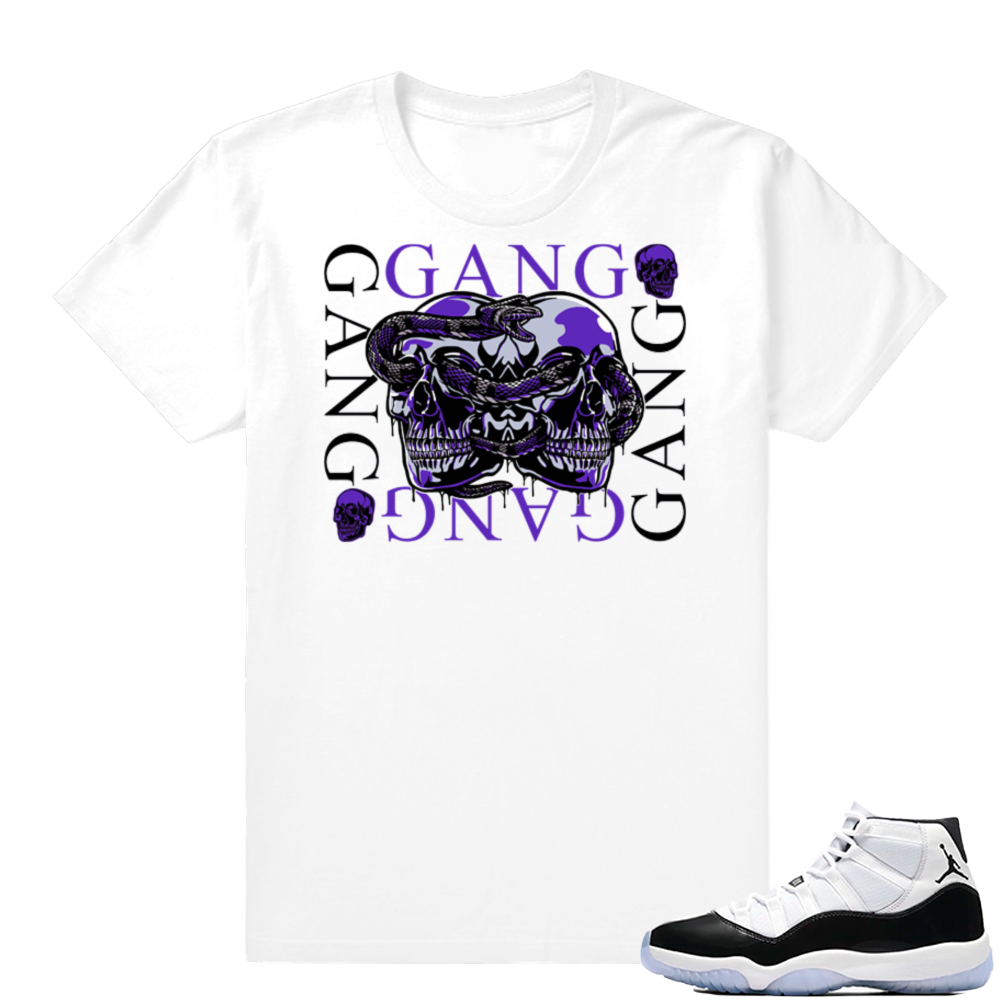 Concord 11 Jordan | Gang Gang | White shirt