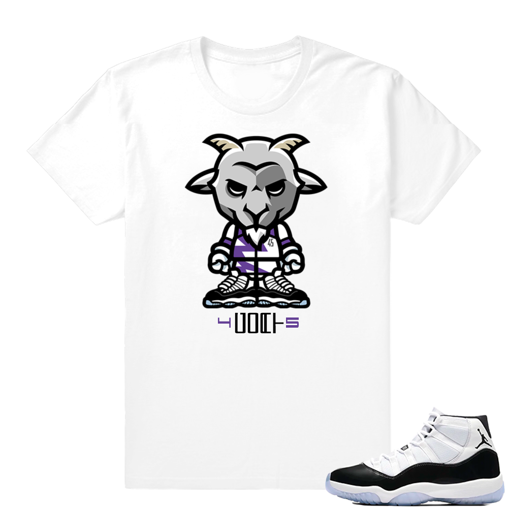 Concord 11 Jordan | Rare Air Goat | White shirt