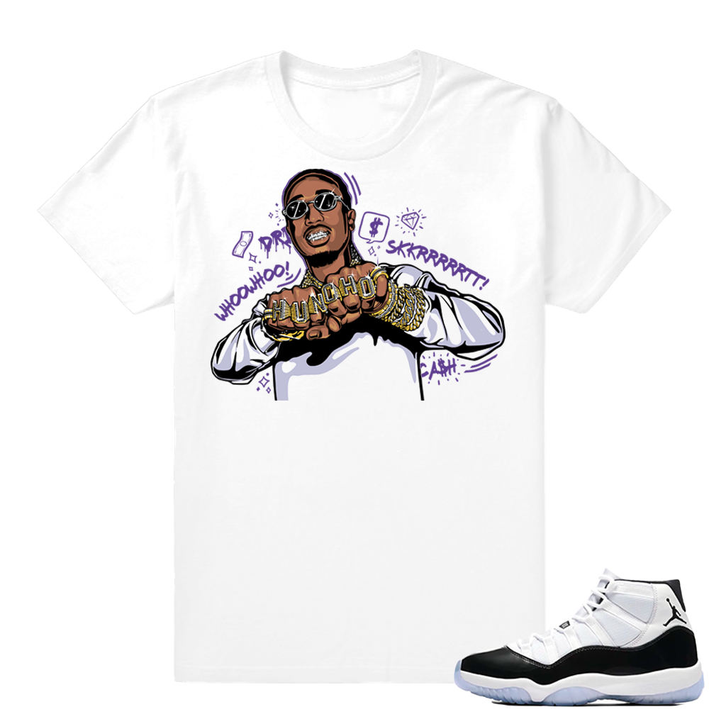 Concord 11 Jordan | Huncho Drip | White shirt