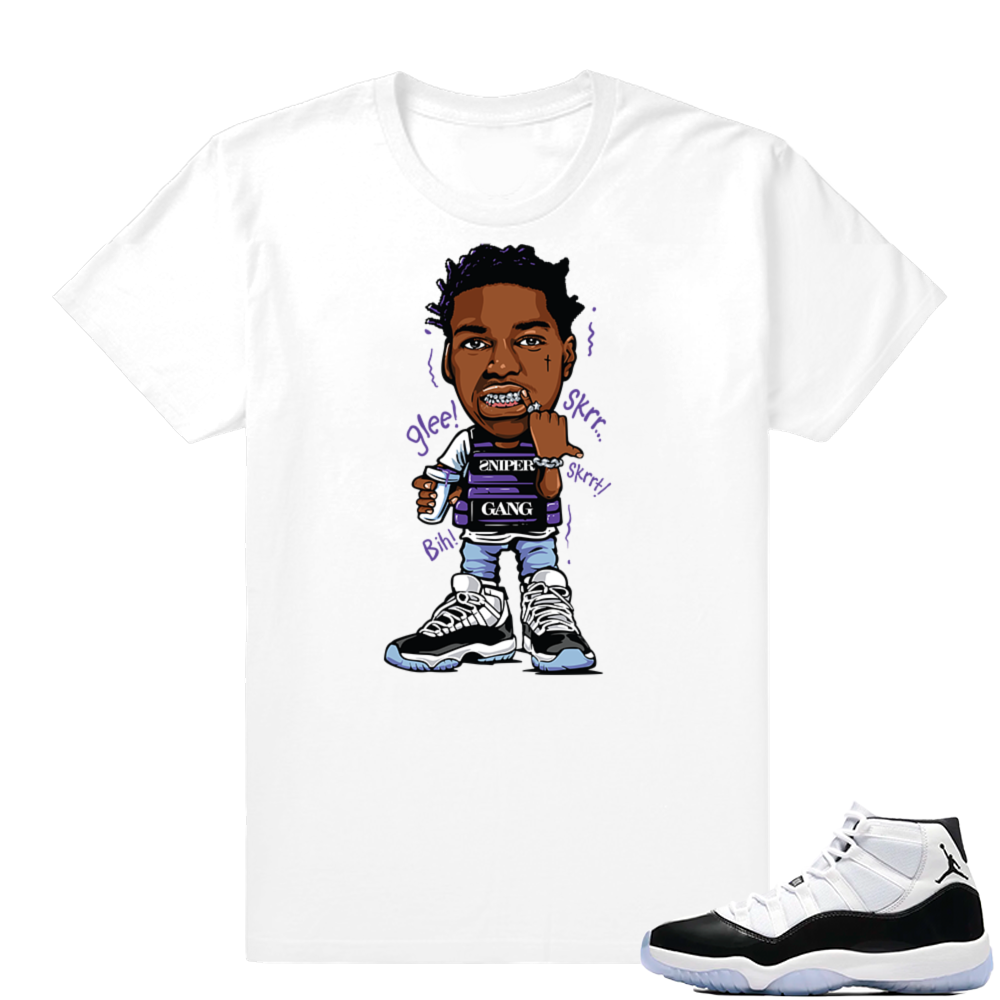 Kodak Black Glee | Concord 11s | White shirt