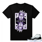 Concord 11 Jordans tee | King Biggie | Black shirt