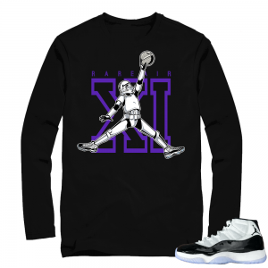 Concord 11s Jumpman Trooper Long Sleeve T-shirt | Black Long Sleeve shirt