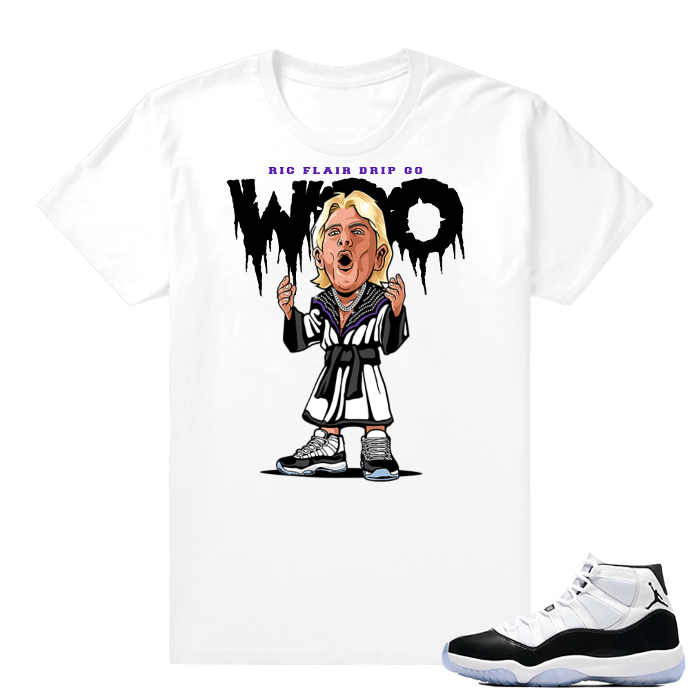 Concord 11 Jordan | Ric Flair Drip | White shirt