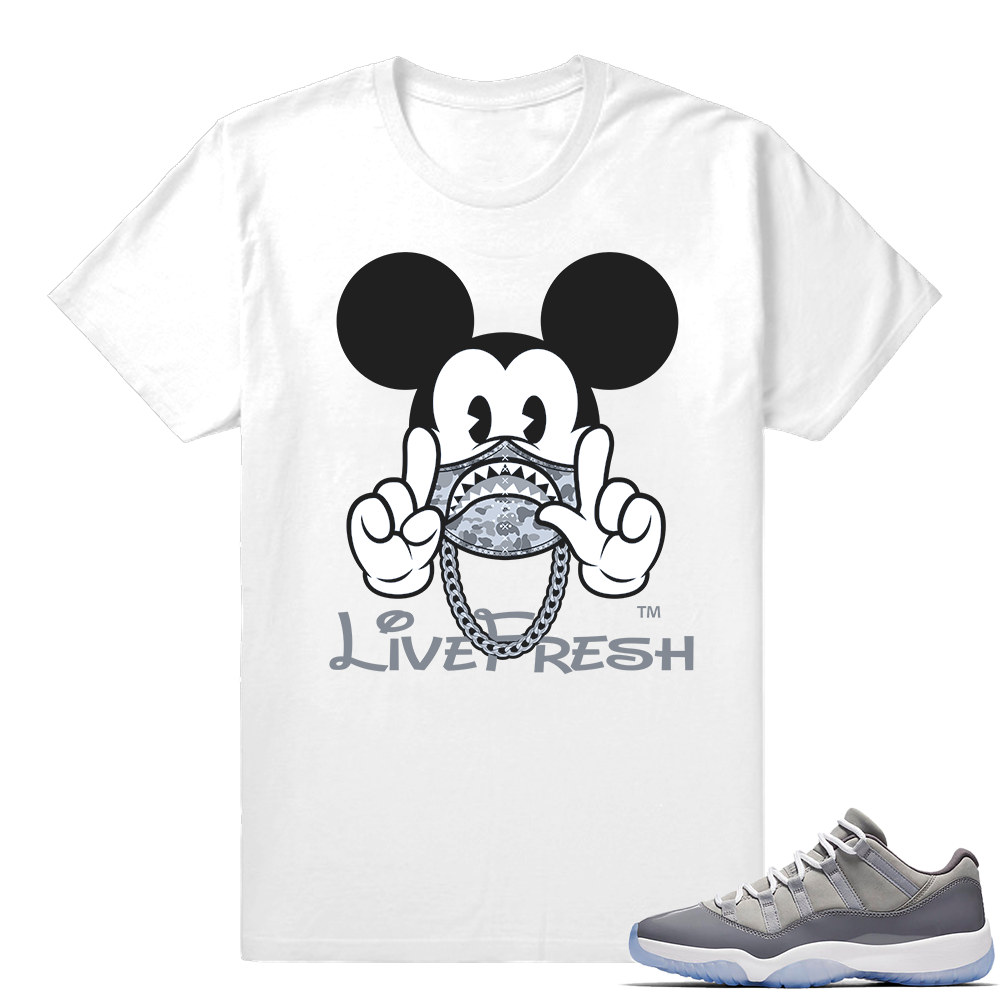 Cool Grey 11s shirt  Elevens up  White tee