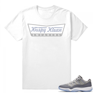 Cool Grey XI Jordan Retro Shirt  Krispy Klean  White tee